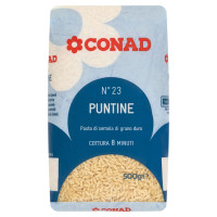 Pasta di semola di grano duro N° 23 Puntine 500 g Conad