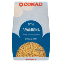 Pasta di Semola di Grano Duro N°52 Gramigna 500 g Conad