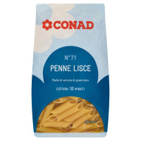 Pasta di semola di grano duro N° 71 Penne Lisce 500 g Conad
