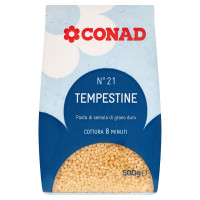 Pasta di Semola di Grano Duro N°21 Tempestine 500 g Conad