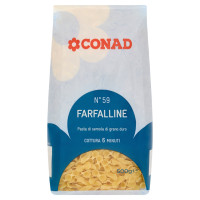 Pasta di Semola di Grano Duro N°59 Farfalline 500 g Conad