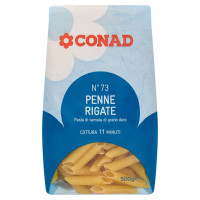 Pasta di Semola di Grano Duro N°73 Penne Rigate 500 g Conad