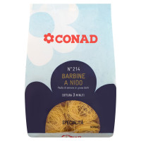 Pasta di Semola di Grano Duro Specialità N°214 Barbine a Nido 500 g Conad