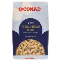 Pasta di Semola di Grano Duro Specialità N°292 Fusilli Bucati Corti 500 g Conad