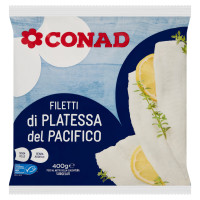 CONAD Filetti di Platessa del Pacifico Surgelati 400 g