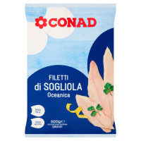CONAD Filetti di Sogliola Oceanica Surgelati 300 g