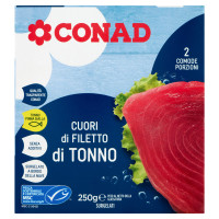 Cuori di filetto di Tonno a pinne gialle 250 g Conad
