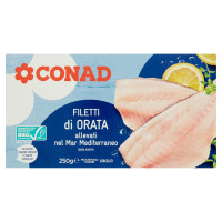 Filetti di Orata surgelati astuccio 250g Conad