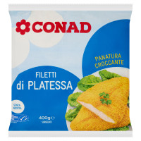 Filetti di Platessa Impanati Surgelati 400 g Conad