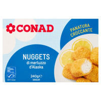 CONAD Nuggets di merluzzo d'Alaska Surgelati 240 g