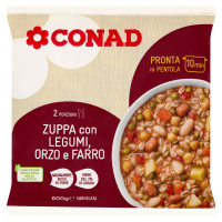 Zuppa con Legumi, Orzo e Farro Surgelata 600 g Conad