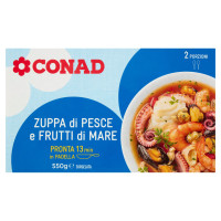 Zuppa di Pesce e Frutti di Mare Surgelata 550 g Conad