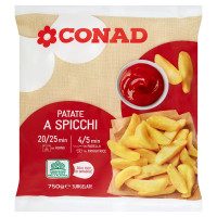 Patate a Spicchi Surgelate 750 g Conad