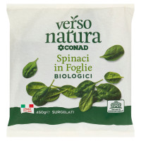 Spinaci in Foglie Biologici Surgelati 450 g Verso Natura Bio Conad
