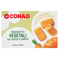 CONAD Crocchette Vegetali con Zucca e Carote Surgelate 240 g