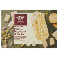 Stecco gelato - Panna & Pistacchio di Sicilia 260g Sapori & Idee Conad