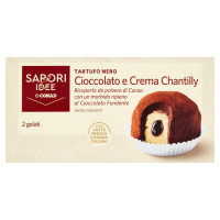 Tartufo Nero Cioccolato e Crema Chantilly 2 x 95 g Sapori & Idee Conad