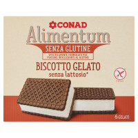 Biscotto Gelato senza lattosio* 6 Gelati 300 g Alimentum Senza Glutine Conad