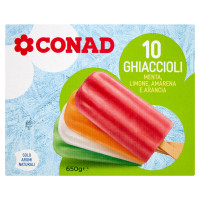 Ghiaccioli Menta, Limone, Amarena e Arancia 10 Ghiaccioli 650 g Conad