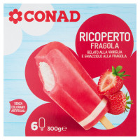 Ricoperto Fragola 6 x 50 g Conad