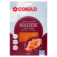 Salmone Affumicato Scozzese Fetta Lunga 100 g Conad