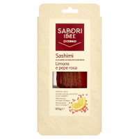 Sashimi di Salmone Affumicato Norvegese Limone e pepe rosa 100 g Sapori & Idee Conad