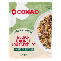 CONAD I Cotti al Vapore Bulgur e Quinoa Ceci e Verdure 220 g