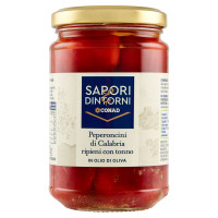Peperoncini di Calabria ripieni con tonno in Olio di Oliva 270 g Sapori & Dintorni Conad
