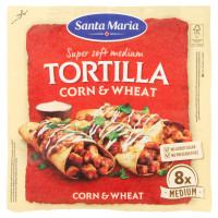 Santa Maria Super soft medium Tortilla Corn & Wheat 8x Medium 336 g
