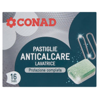 Pastiglie Anticalcare Lavatrice 16 tabs 256 g Conad