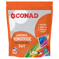 CONAD Lavatrice Monodose Salvacolore 3 in 1 44 x 24,5 ml