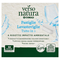 Pastiglie Lavastoviglie Tutto in 1 32 pastiglie 576 g Verso Natura Eco Conad