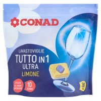 CONAD Lavastoviglie Tutto in 1 Ultra Limone 36 x 16 g