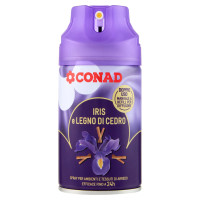 CONAD Iris e Legno di Cedro Spray per Ambienti e Tessuti di Arredo 250 ml