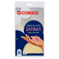 Guanti in Lattice Satinati Senza Felpatura Taglia M 1 Paio Conad