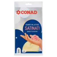 Guanti in Lattice Satinati Senza Felpatura Taglia S 1 Paio Conad