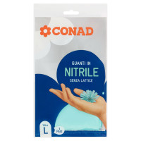 Guanti in Nitrile Senza Lattice Taglia L 1 Paio Conad