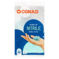 Guanti in Nitrile Senza Lattice Taglia M 1 Paio Conad