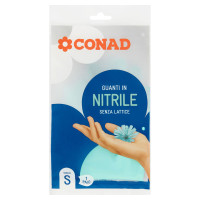 Guanti in Nitrile Senza Lattice Taglia S 1 Paio Conad