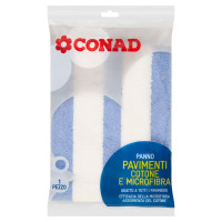 Panno Pavimenti Cotone e Microfibra 1 Pezzo Conad