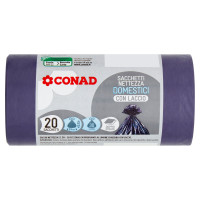 Sacchi Nettezza Domestici con Laccio 20 Sacchi Conad