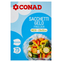Sacchetti Gelo Medi 23x32cm 75 pezzi Conad