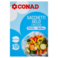 Sacchetti Gelo Piccoli 18x28cm 100 pezzi Conad