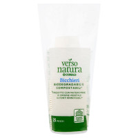 Bicchieri Biodegradabili e Compostabili* 25 pz Verso Natura Eco Conad
