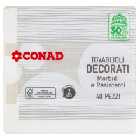 Tovaglioli Decorati 2 Veli 40 pz Conad