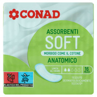 Assorbenti Soft Anatomico 16pz Conad