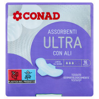 Assorbenti Ultra con Ali 16 pz Conad