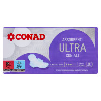 Assorbenti Ultra con Ali 28 pz Conad