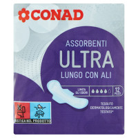 Assorbenti Ultra Lungo con Ali 12 pz Conad
