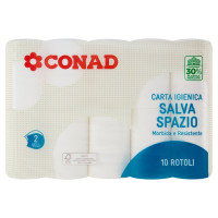 Carta Igienica Salva Spazio 2 Veli 10 Rotoli Conad